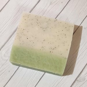 Jabón de sebo artesanal - Jengibre y lima - Jabón en barra procesado en frío, jabón casero natural, perlas de jojoba