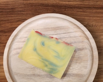 Handmade Tallow Soap. - Wild Cranberry and Aspen -  Cold Process Soap Bar, Natural Homemade Soap