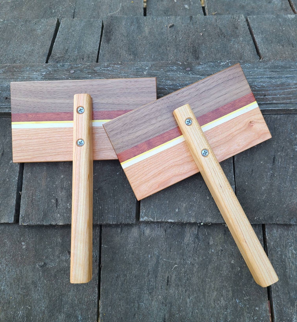 Wool / Cotton Hand Carders Combs Cherry and Black Walnut Etsy