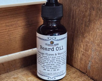 Aceite para barba - Natural, naranja, clavo y vainilla