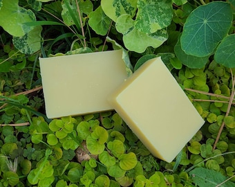 Savon de suif fait main - Orange et clou de girofle, pain de savon traité à froid, savon hydratant naturel