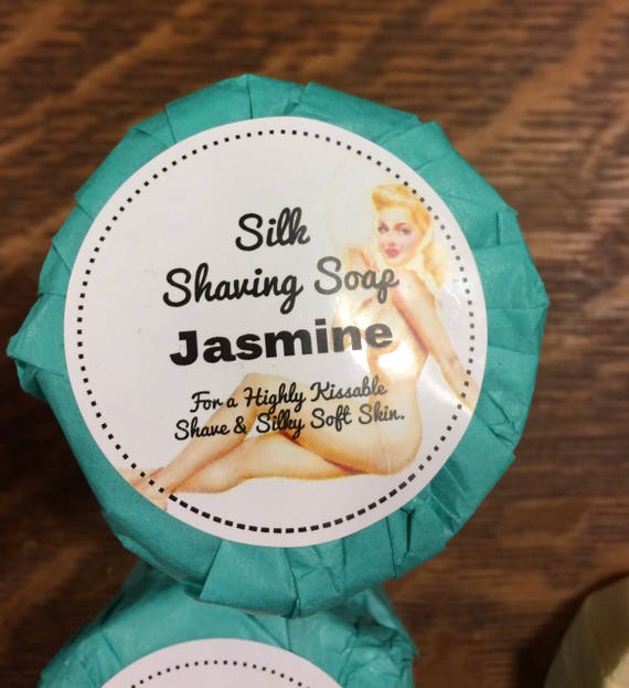 Shaving Soap Jasmine Wet Shave Cold Process Soap Shave Etsy