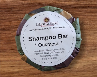Shampoing en barre fait main - Mousse de chêne