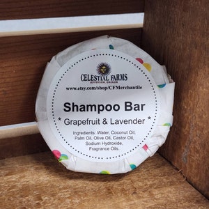 Handmade Shampoo Bar - Grapefruit & Lavender