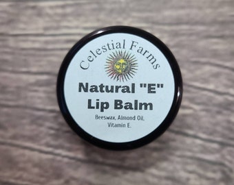 Natural Bees Wax Lip Balm - Natural E, Beeswax