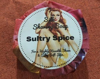 Raw Silk Shaving Soap - Sultry Spice