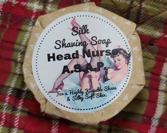 Raw Silk Shaving Soap - Head Nurse ASAP