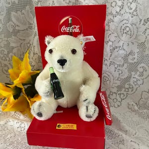 Coca-Cola Steiff ぬいぐるみ Steiff STEIFF/ COCA-COLA POLAR BEAR CLUB - O'Toys