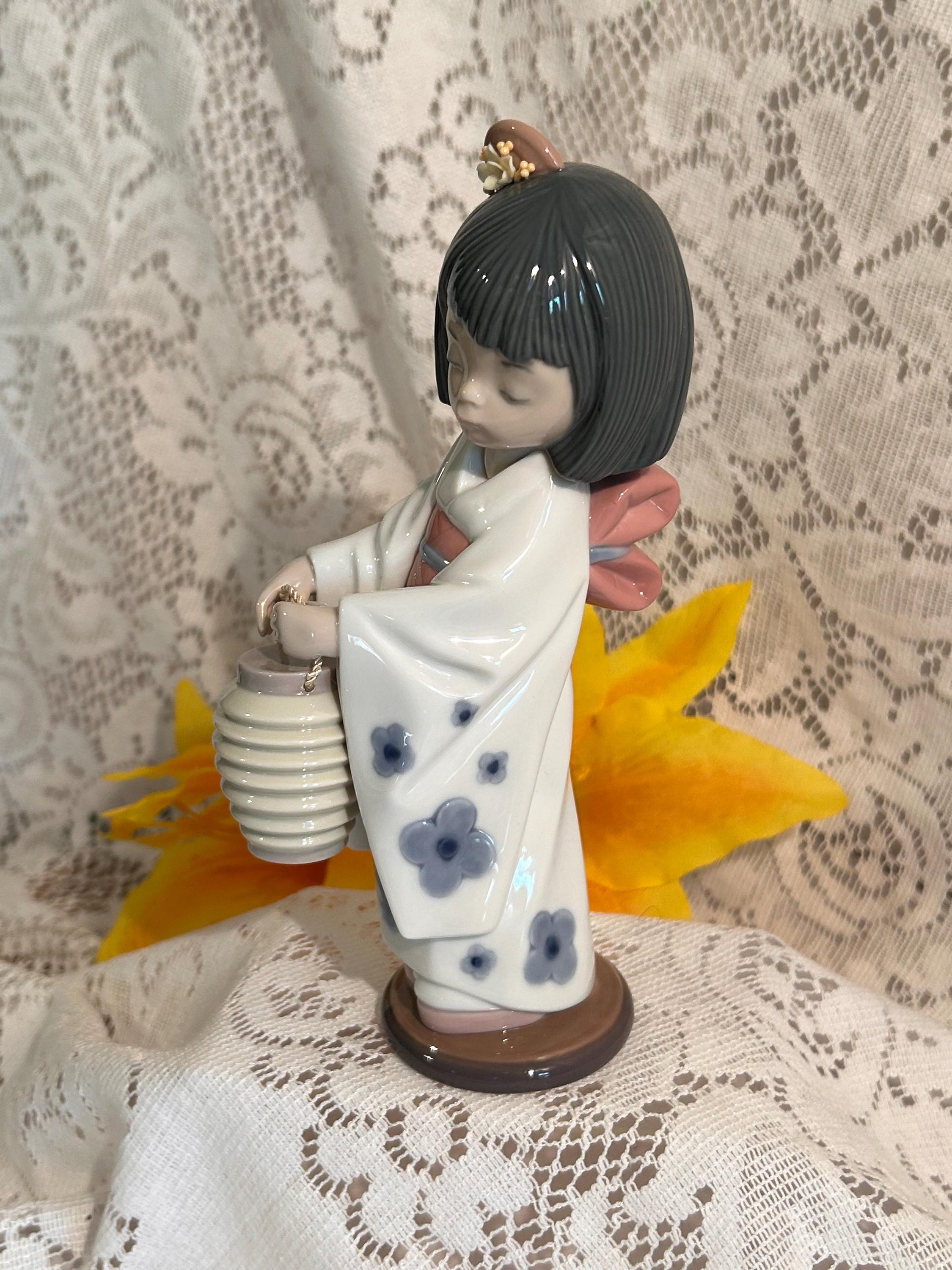 Retired Lladro Oriental Lantern Girl Figurine #6231 Ex Cond - Etsy