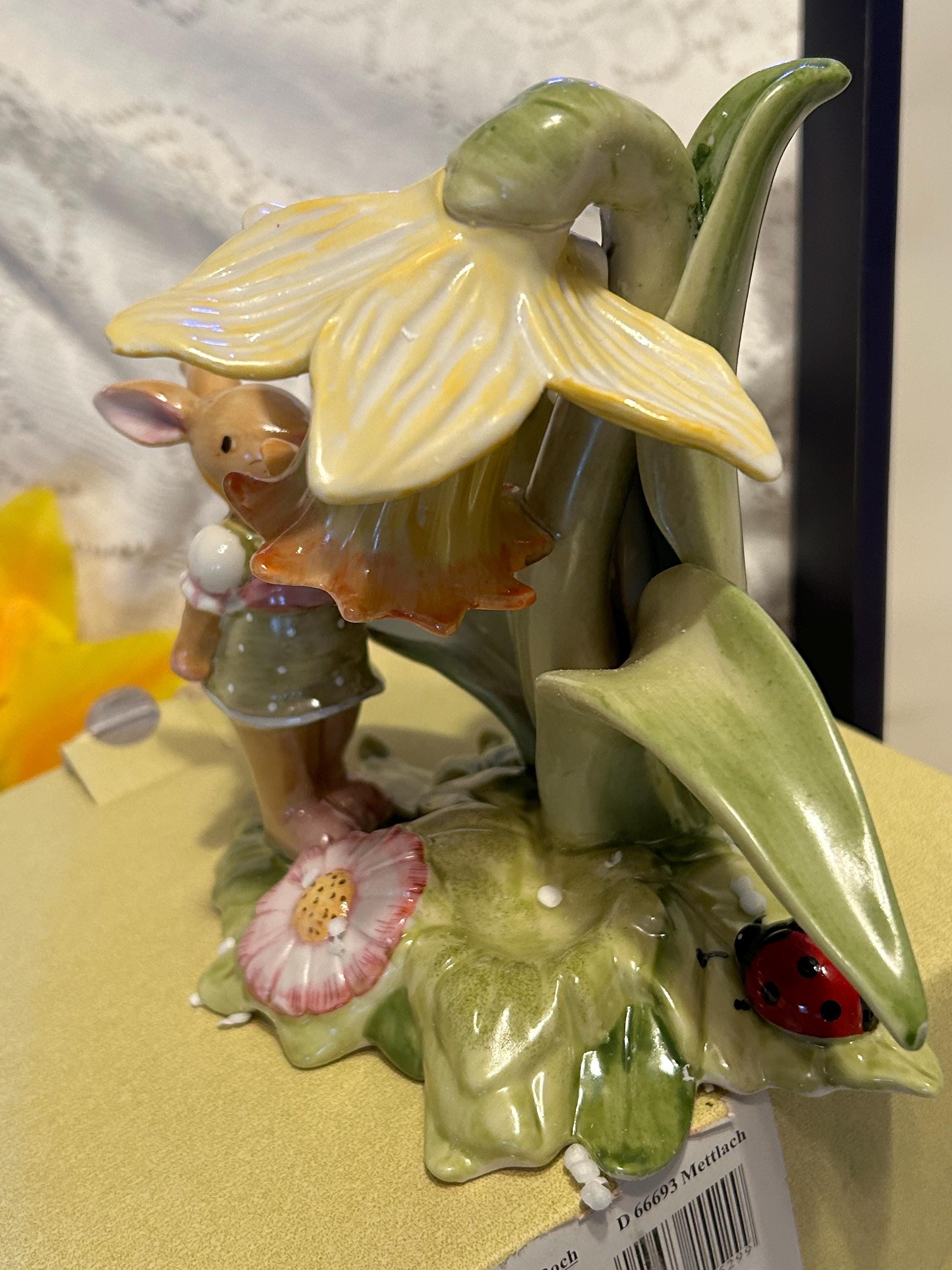Boxed Villeroy & Boch Bunny Girl With Daffodil Villeroy Boch