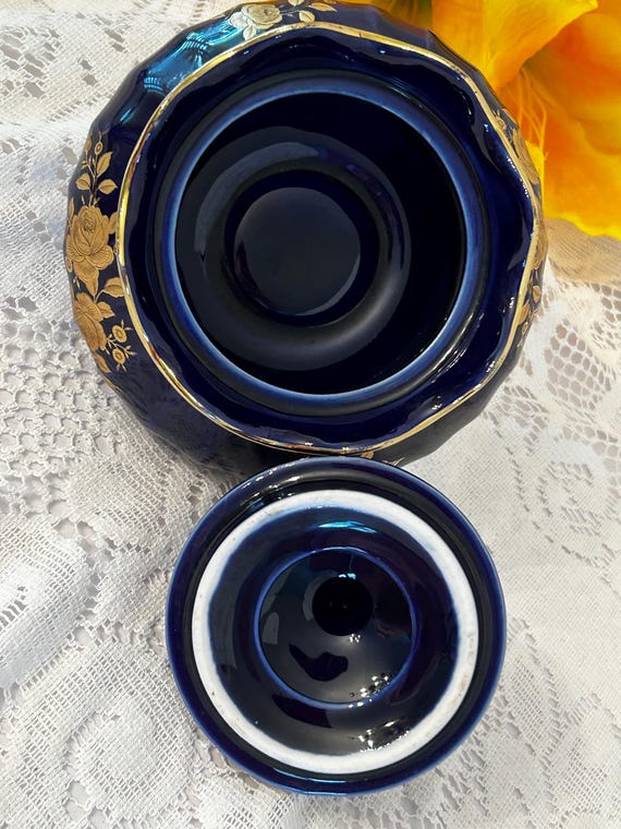Wunsiedel Bavaria Echt Kobalt Cobalt Blue & Gold Large 4