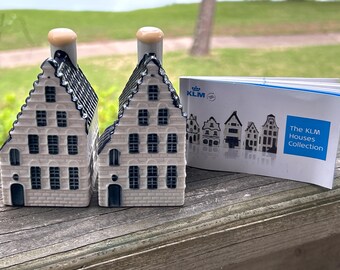 KLM Blue Delft House #44 – 1973 BOLS Royal Distilleries Holland Miniature Collectible Canal House EMPTY