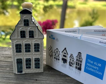 KLM BOLS ブルーハウス 4点セット KLM Delft Blue House #35 ~ KLM Bols Dutch Miniature Canal House