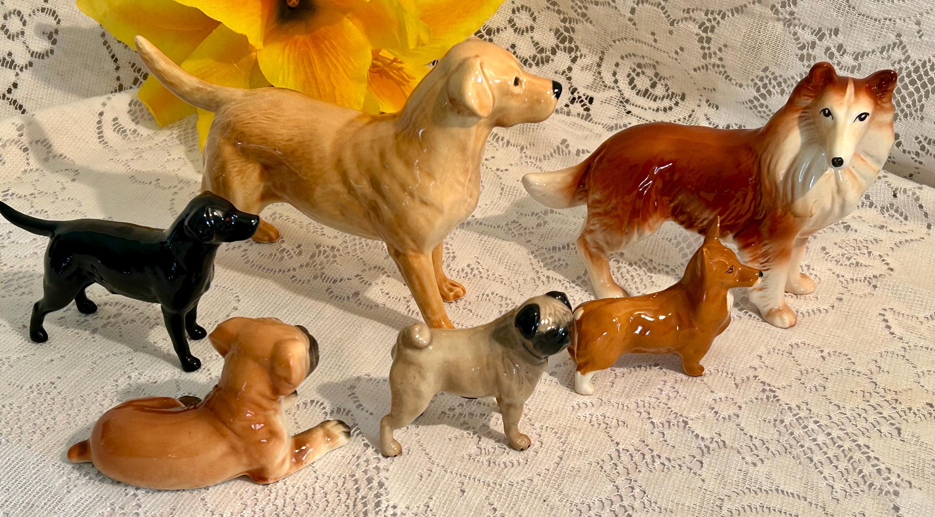 English Dogs-beswick Wendover Large Golden Labrador-melba Ware Collie ...