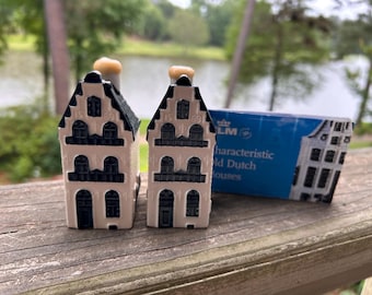 KLM Bols House # 72 KLM Blue Delft Dutch Canal Collectible House