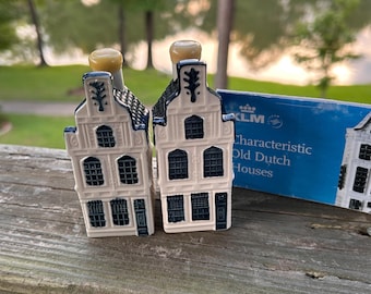 KLM Bols House # 72 KLM Blue Delft Dutch Canal Collectible House