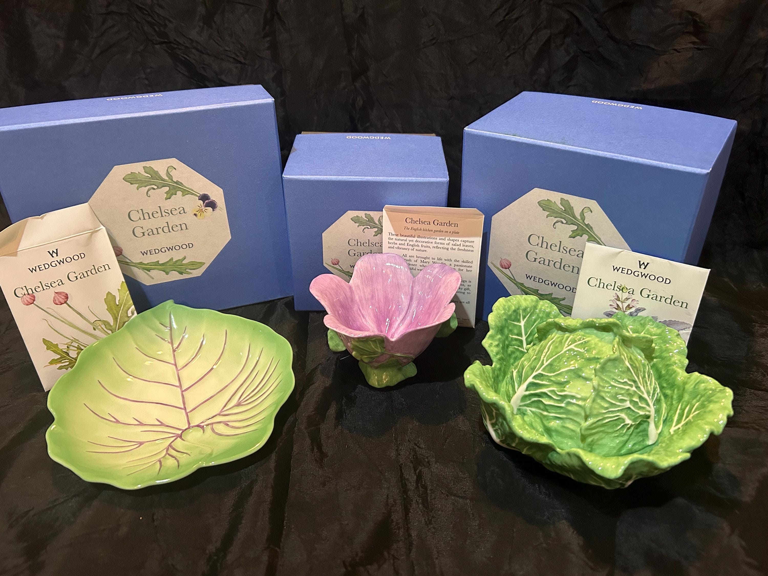 BOXED Wedgwood Chelsea Garden Ceramics-choose Lidded Cabbage Pot
