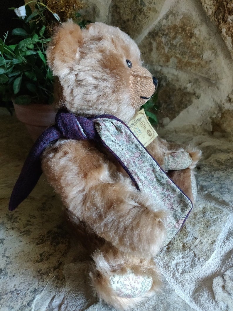 VTG Large Hermann Original Boy TEDDY D-8606 Collectible Bear w