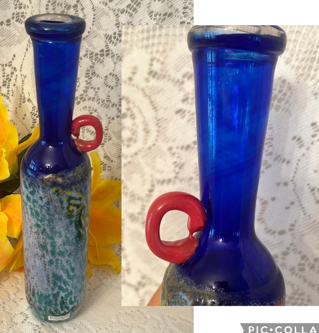 Kosta Boda Sweden Kjell Engman Art Glass Cancan Candle Holder