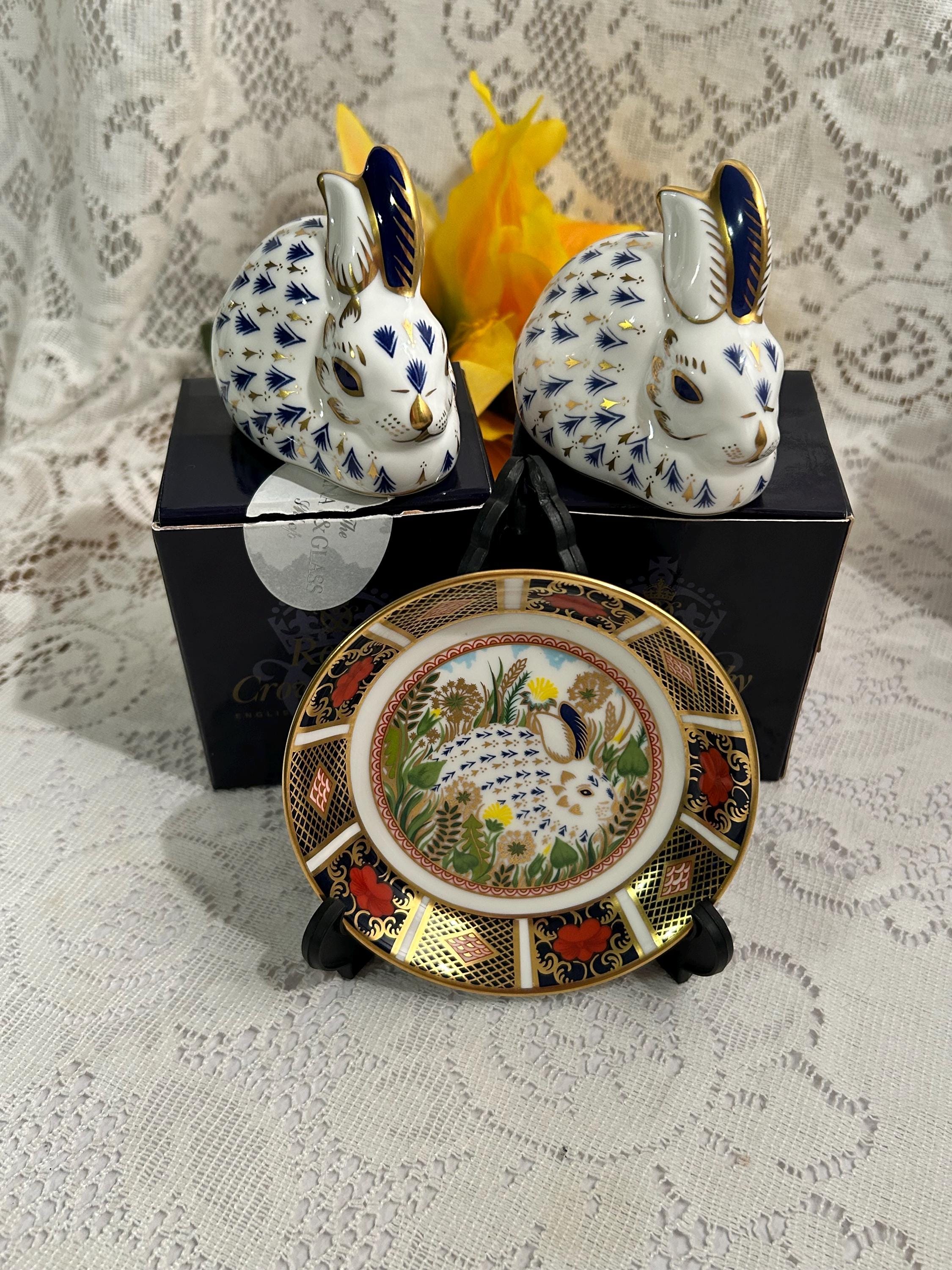 Crown Derby Rabbit With Box - Etsy