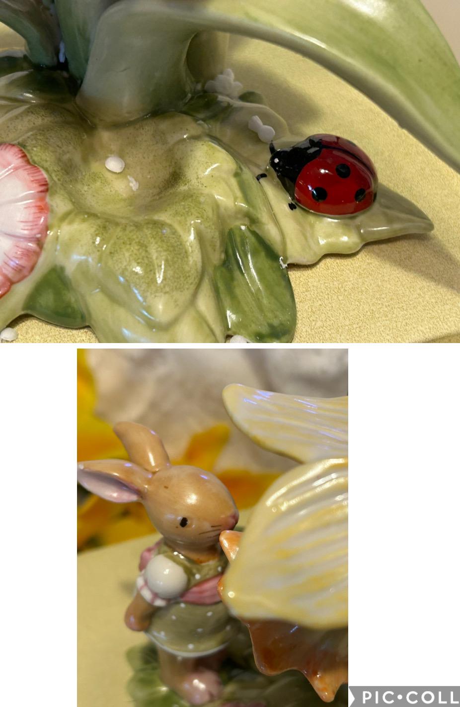 Boxed Villeroy & Boch Bunny Girl With Daffodil Villeroy Boch