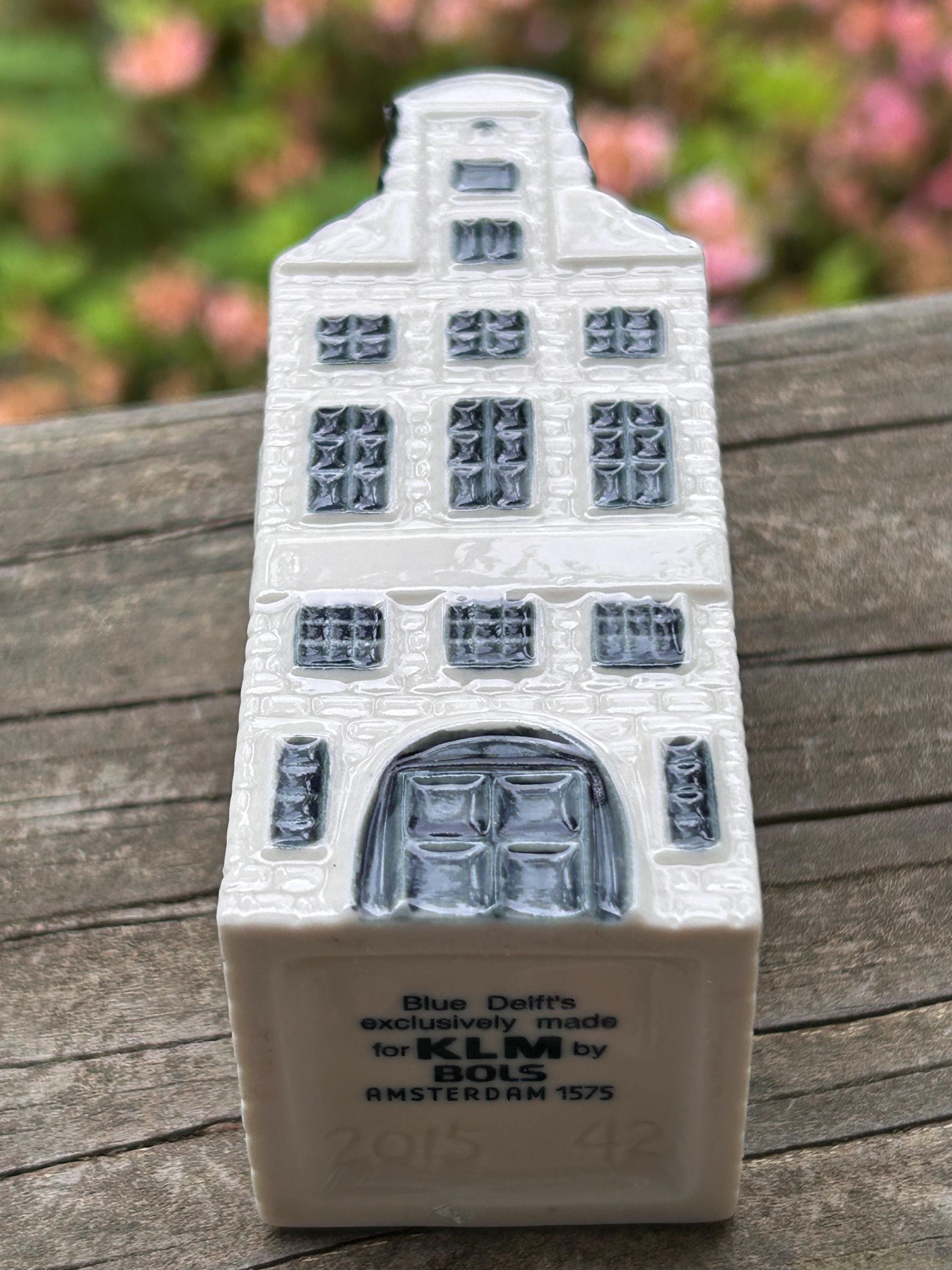 KLM Blue Delft House #42 or #43 – Bols Collectible Miniature Canal
