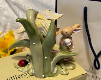 Boxed Villeroy & Boch Bunny Girl With Daffodil Villeroy Boch