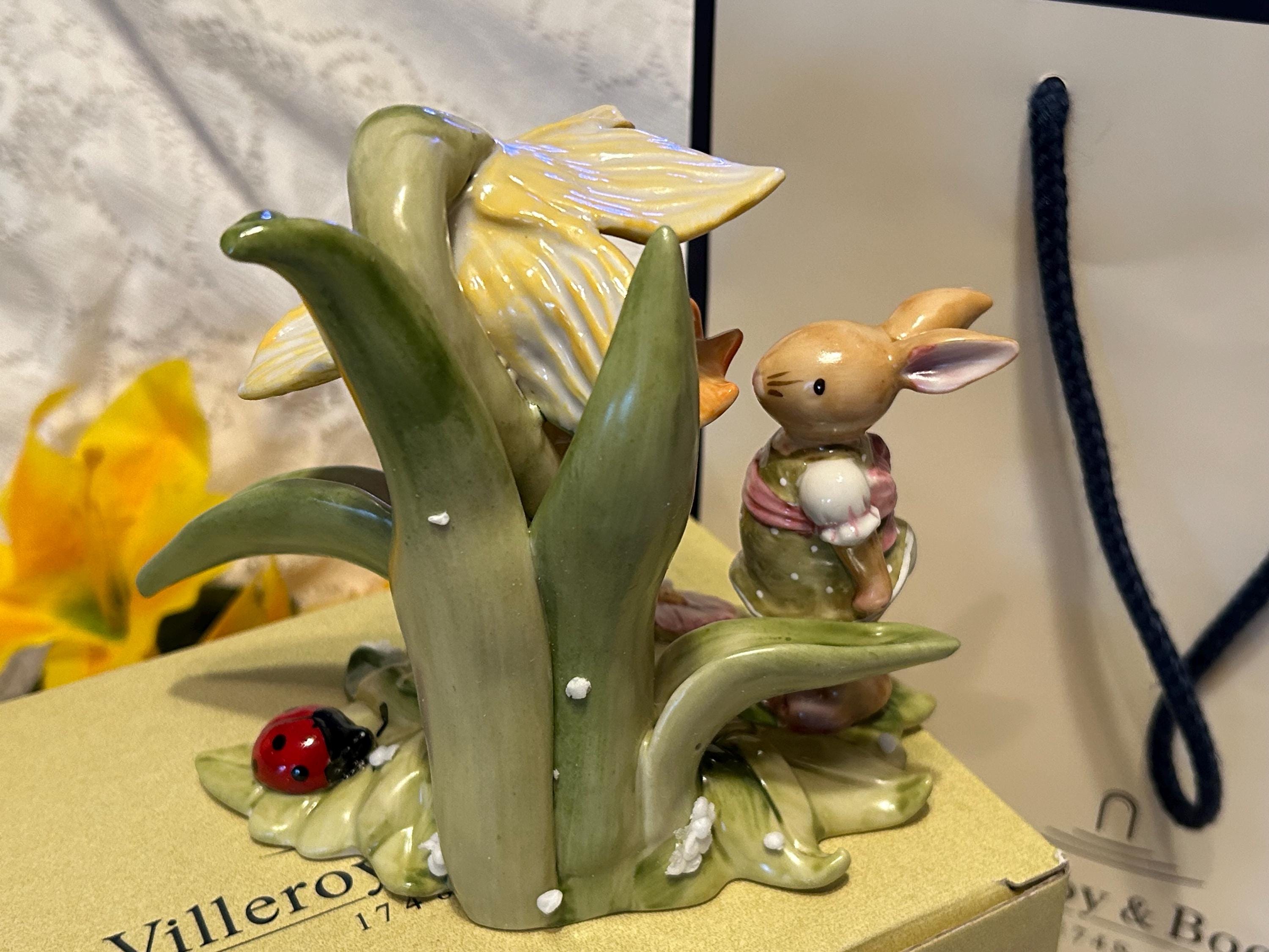 Boxed Villeroy & Boch Bunny Girl With Daffodil Villeroy Boch