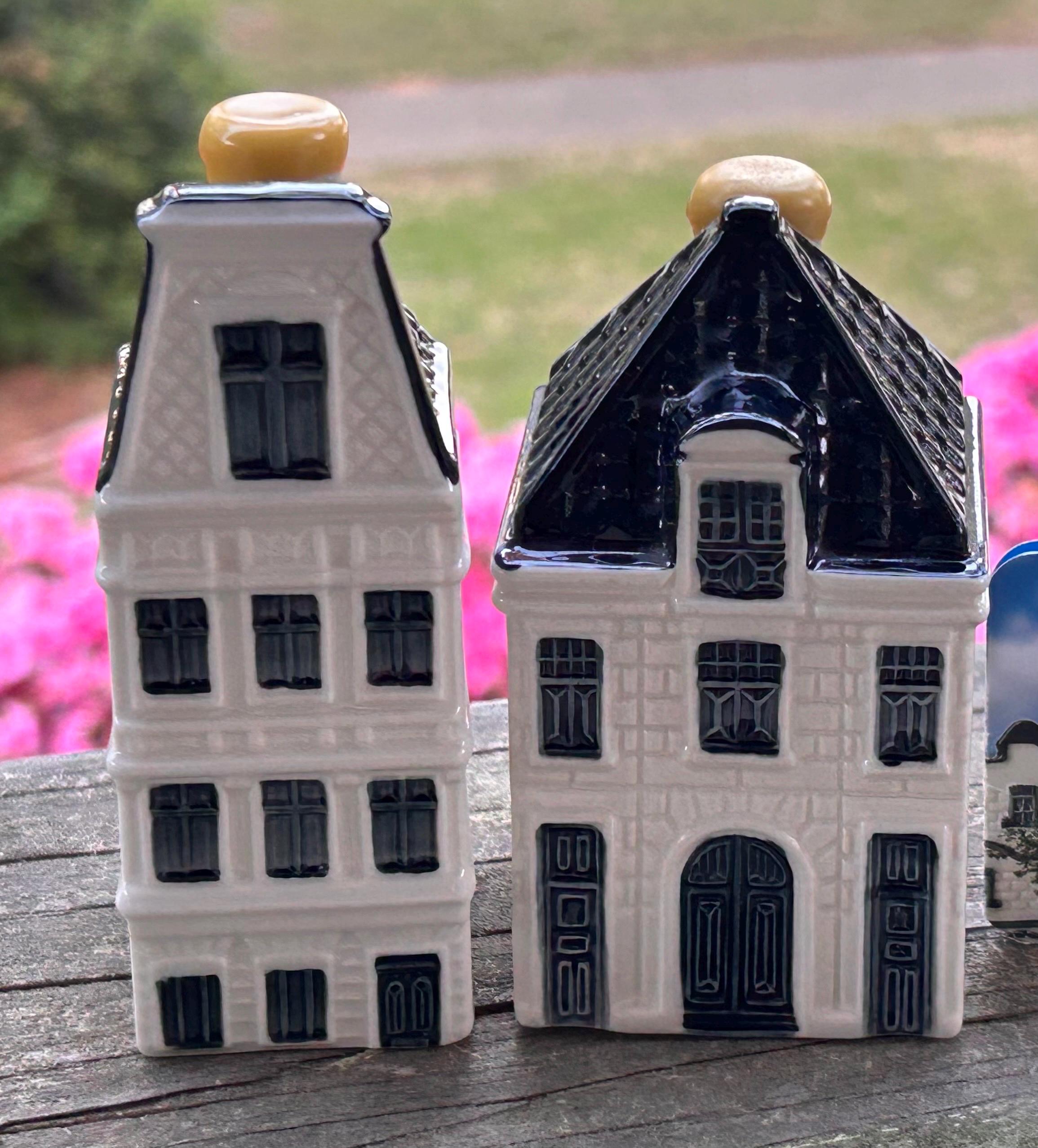 KLM Blue Delft House #61 or 64 Sealed Miniature Delft House KLM