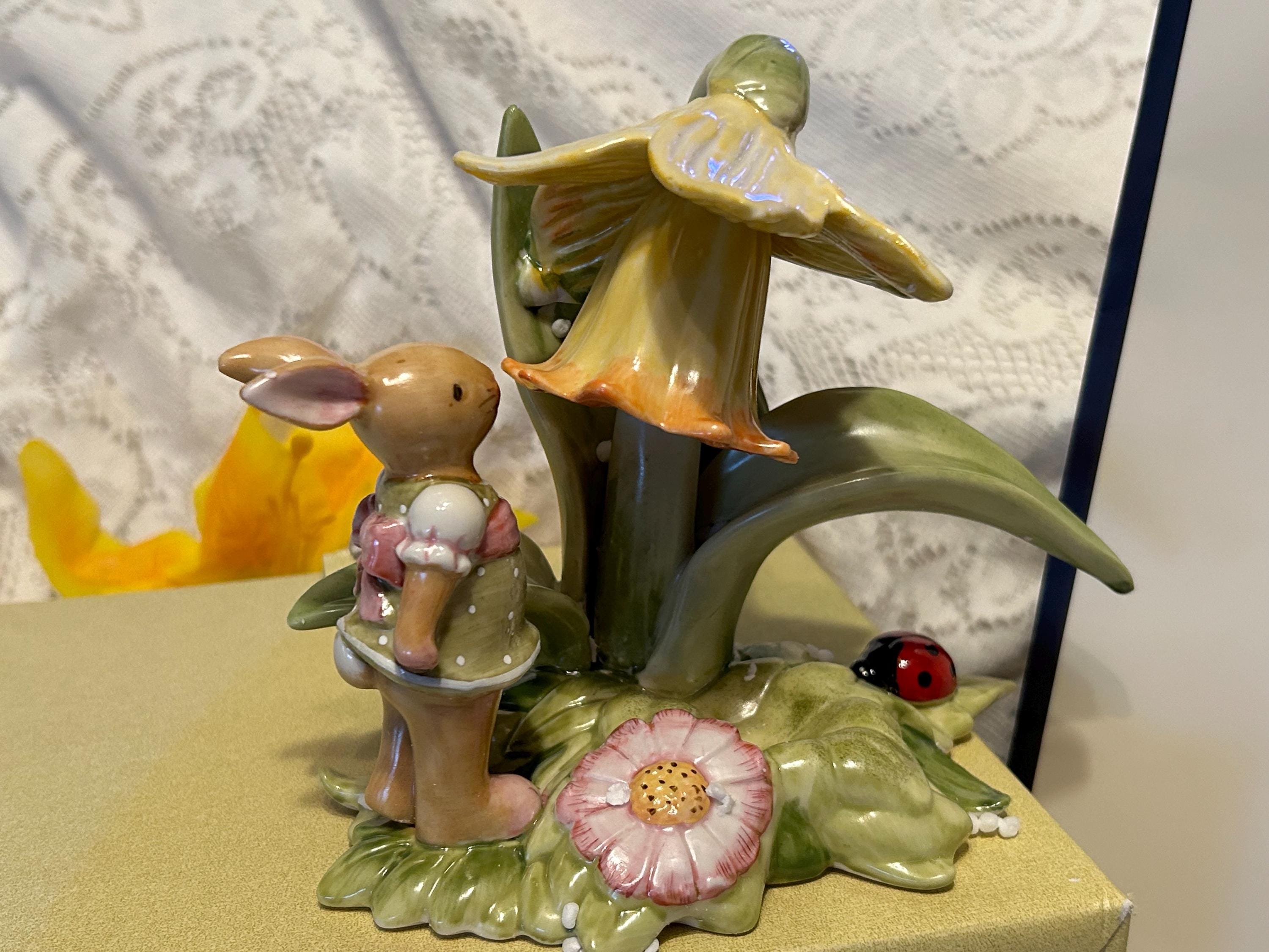 Boxed Villeroy & Boch Bunny Girl With Daffodil Villeroy Boch