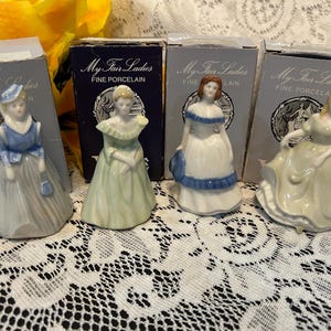 Boxed WADE My Fair Ladies Collection Choice of 4 Small Ladies: 1-Diane; 2-Belinda; 3-Rache;l 4-Hannah Made in England Wade Porcelain Figures