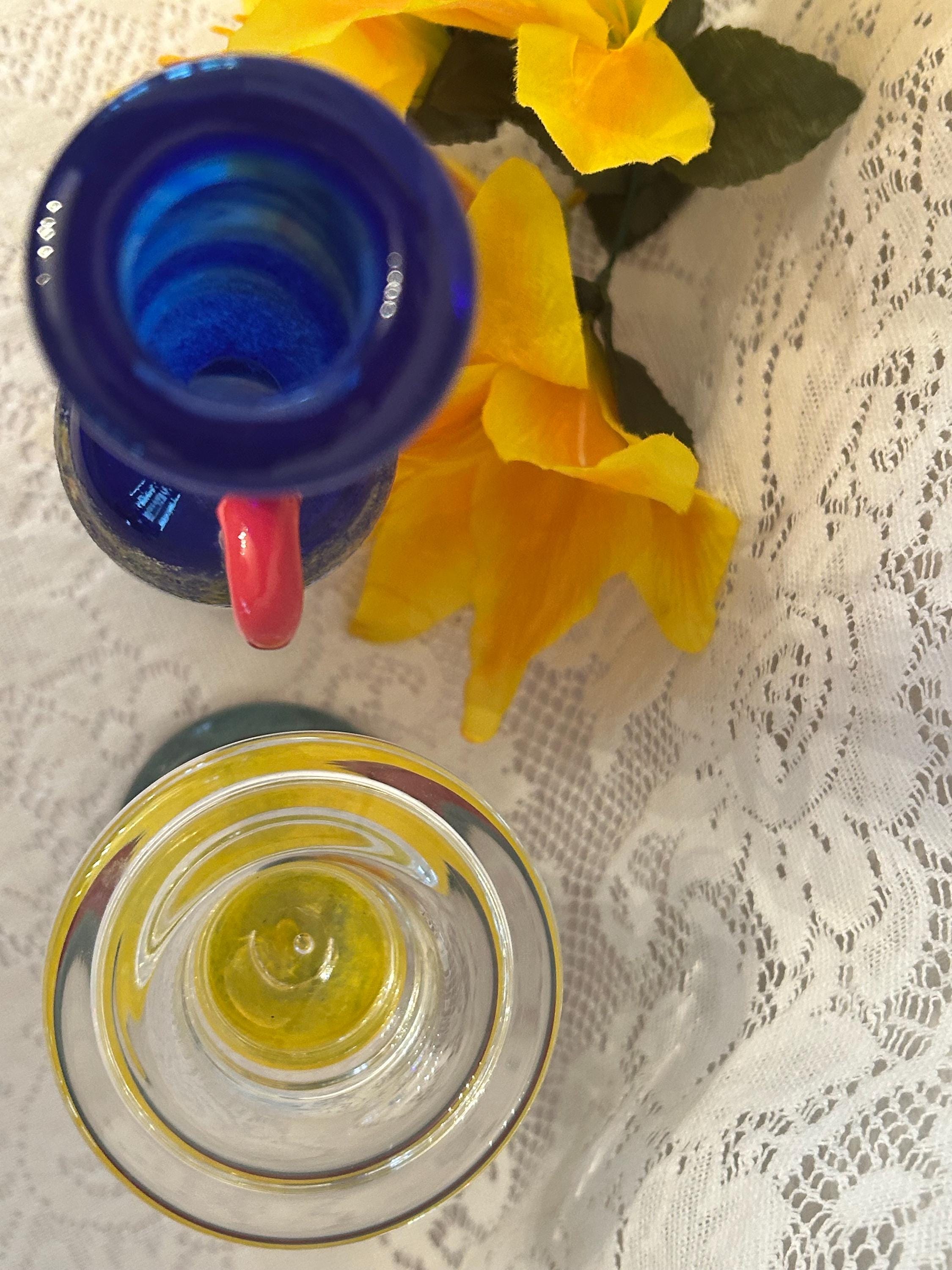 Kosta Boda Sweden Kjell Engman Art Glass Cancan Candle Holder