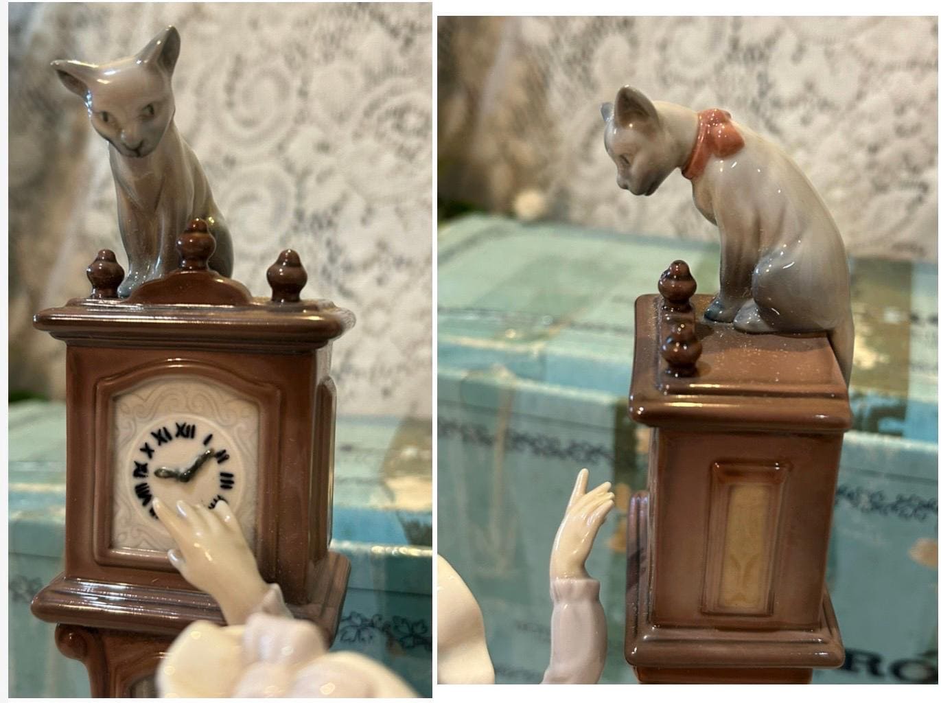 Boxed Lladro Grandfather Clock “bedtime” 5347 Young Girl Standing
