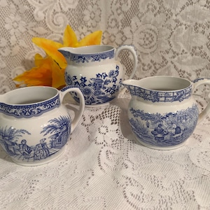 Spode Blue Room Pitcher - Etsy