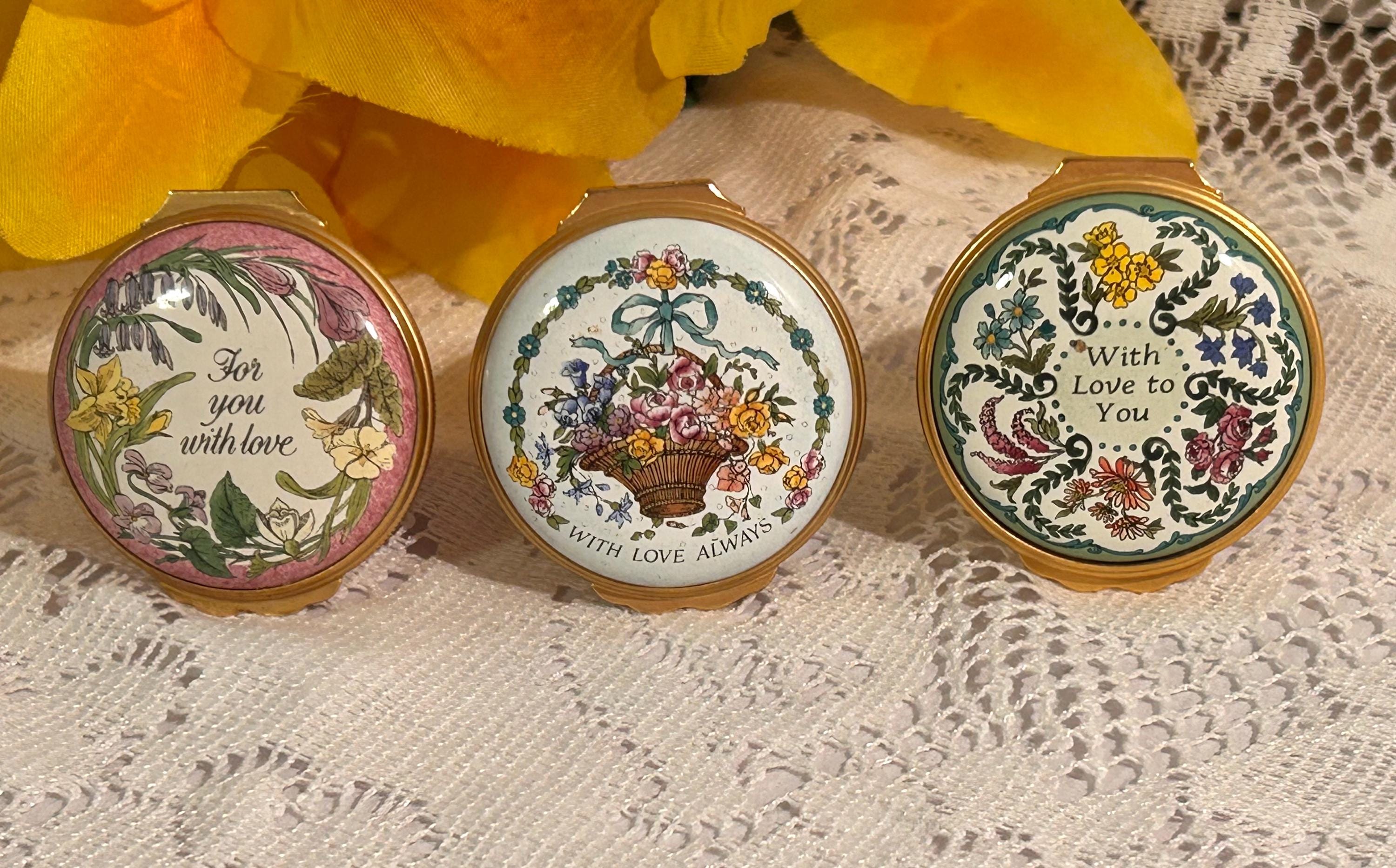 Halcyon Days Enamel Boxes Vintage - Etsy