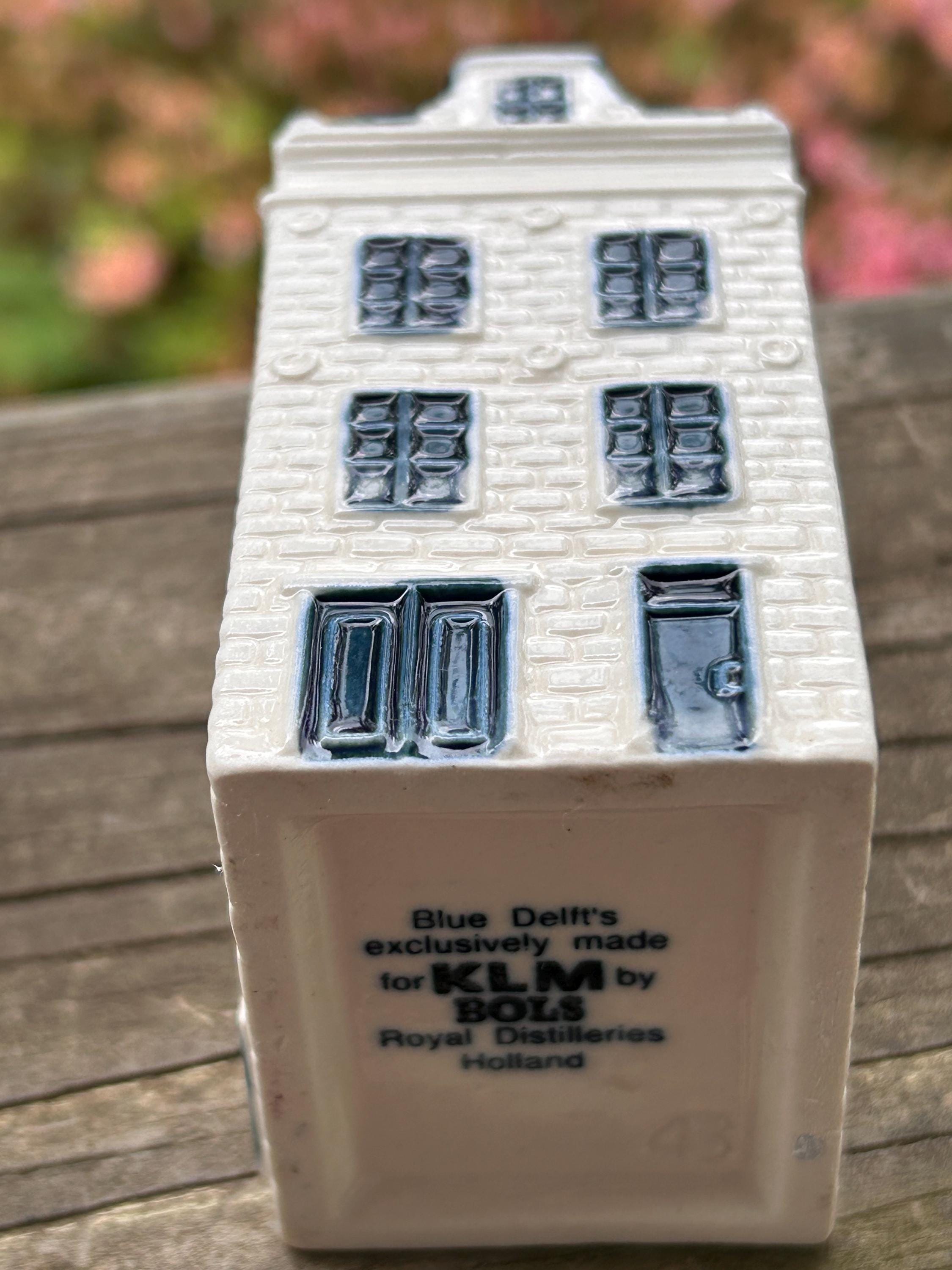 KLM Blue Delft House #42 or #43 – Bols Collectible Miniature Canal