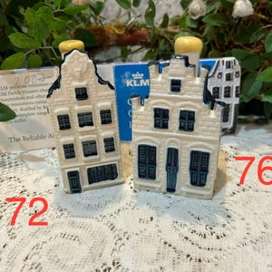 KLM Bols House # 72 KLM Blue Delft Dutch Canal Collectible House