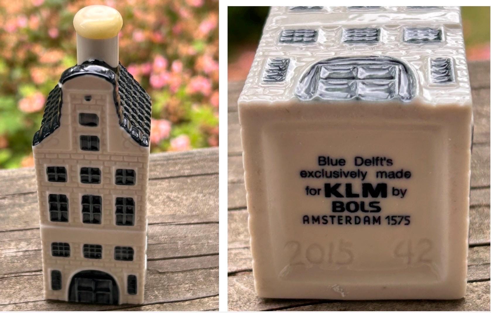 KLM Blue Delft House #42 or #43 – Bols Collectible Miniature Canal