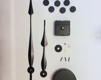 Kit de reloj de pared grande: elija la longitud de su mano