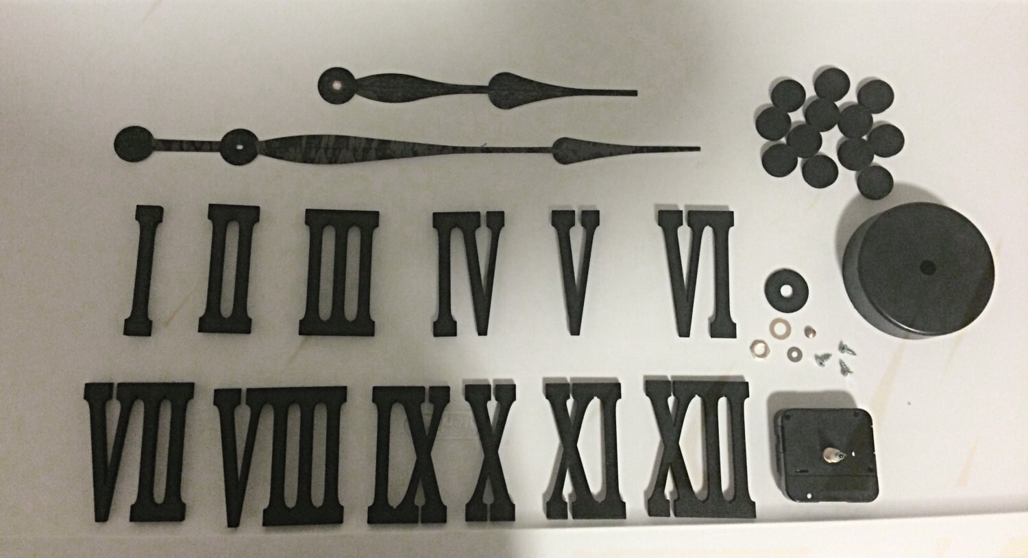 Large Wall Clock Kit With Raised Numbers Etsy