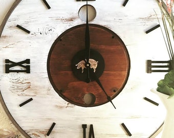 Large Wall Clock Kit with Raised Numbers