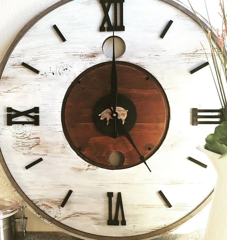 Large Wall Clock Kit With Raised Numbers