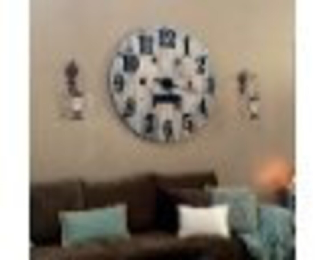 Large Wall Clock Kit with Raised Numbers Pallet Clock DIY Etsy