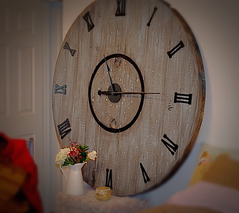 Large Wall Clock Kit with Raised Numbers Etsy