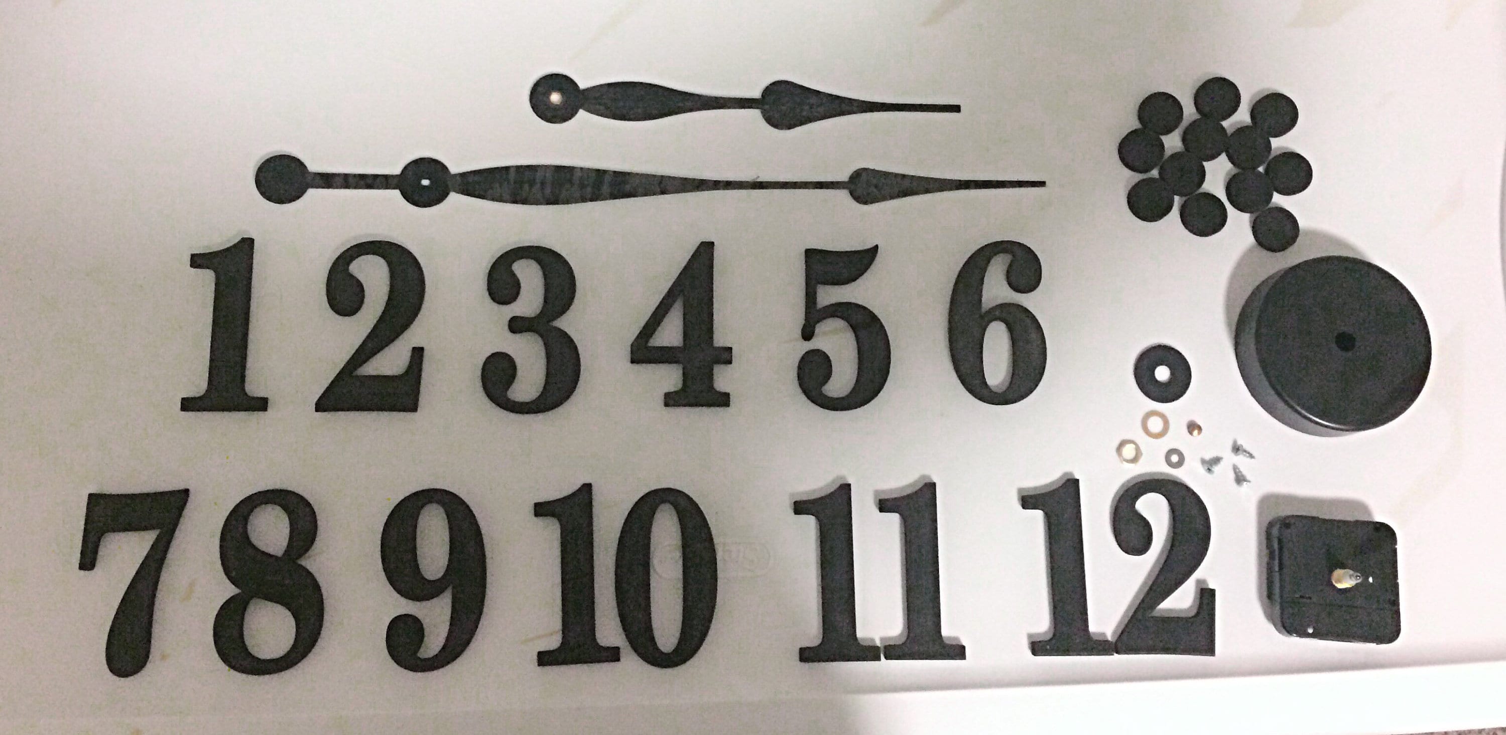 Large Wall Clock Kit With Raised Numbers Etsy Australia