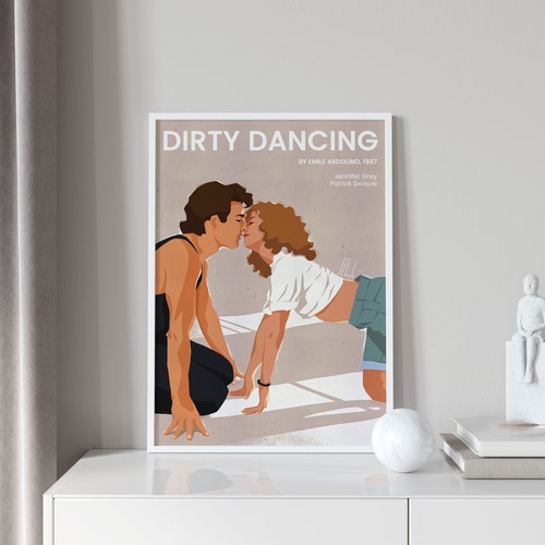 Dirty dancing poster, Wall décor, Modern wall art, Minimalist poster, Pop art poster, Fan art poster, Digital Download Poster