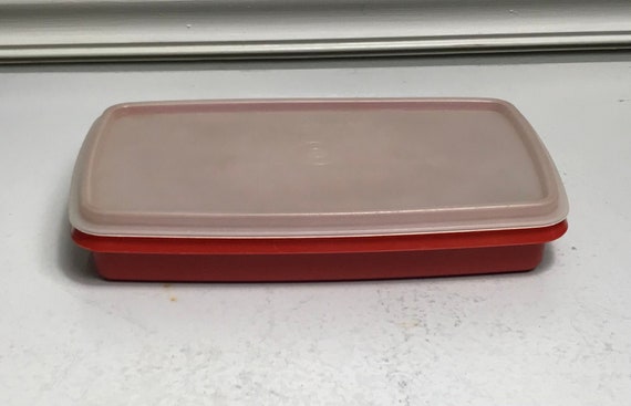Vintage Tupperware Deli Keeper 816 Paprika With Lid Lunch Meat Keeper  Cheese Keeper Red 