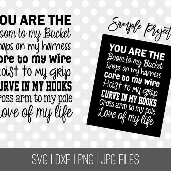 Lineman's Wife/Girlfriend - Love of my Life - I love my Lineman! Cut File | DIY Project