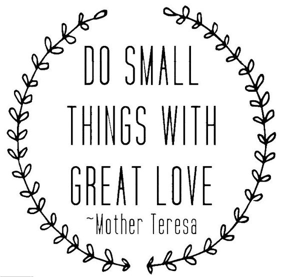 Download Do Small Things Mother Teresa Svg Eps File Etsy