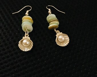 Shell & Pearl Earrings